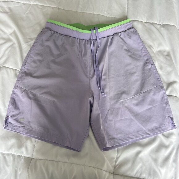 Fabletics Other - Fabletics Shorts Mens Small S Purple Green Fundamental Lined Gym 7" Inseam
